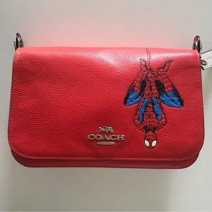Spiderman Coach x Marvel Red Jes Messenger crossbody purse